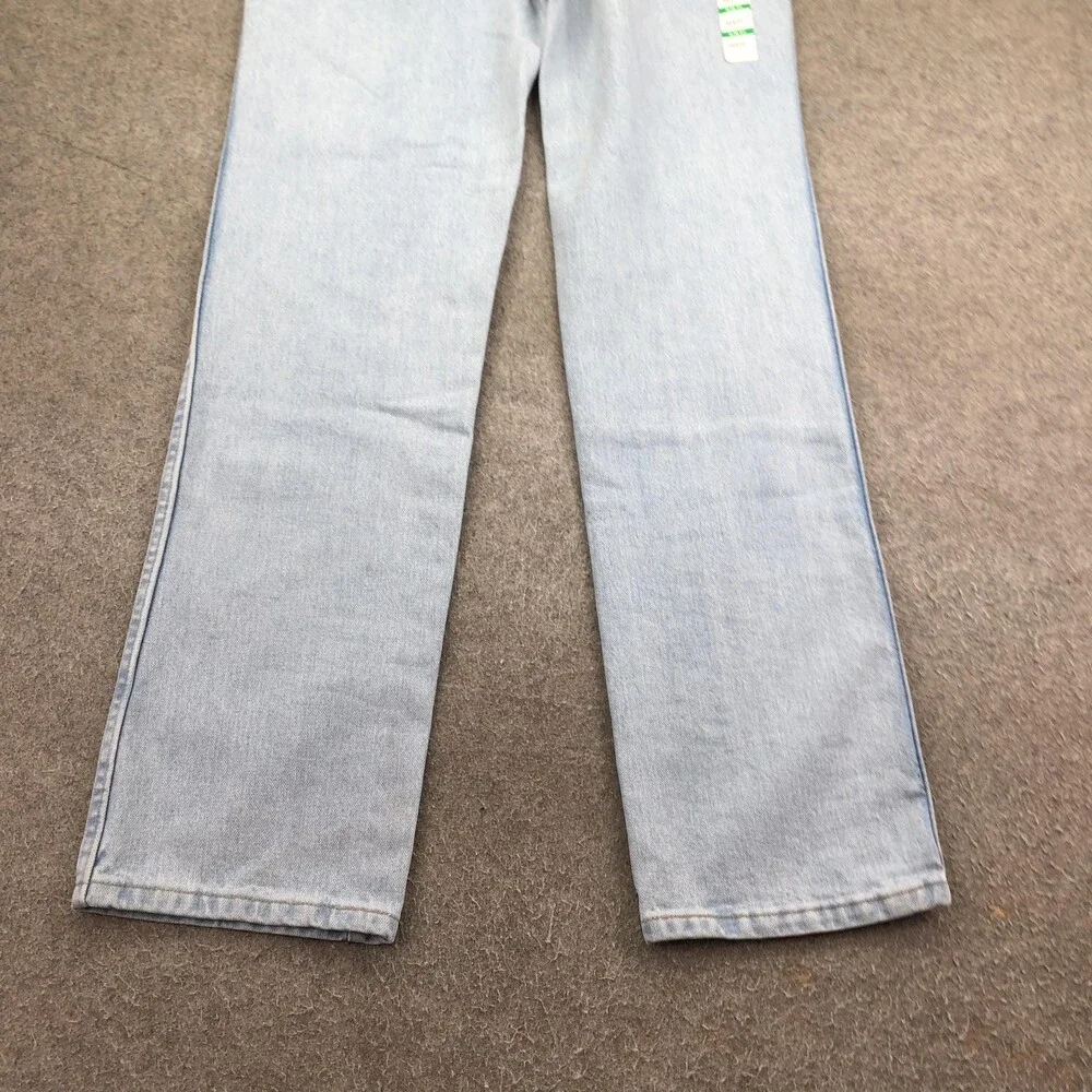 Wrangler Jeans Mens 36x34 Blue Light Wash Slim Straight Denim Cowboy Cut 936